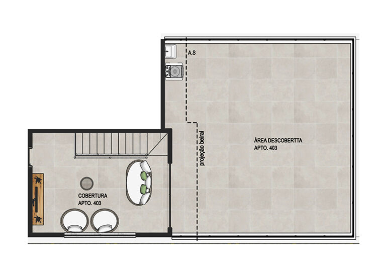 residencial marselha - planta 403 - cobertura