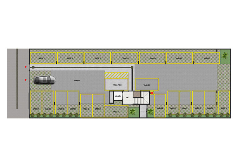 residencial marselha - planta térreo